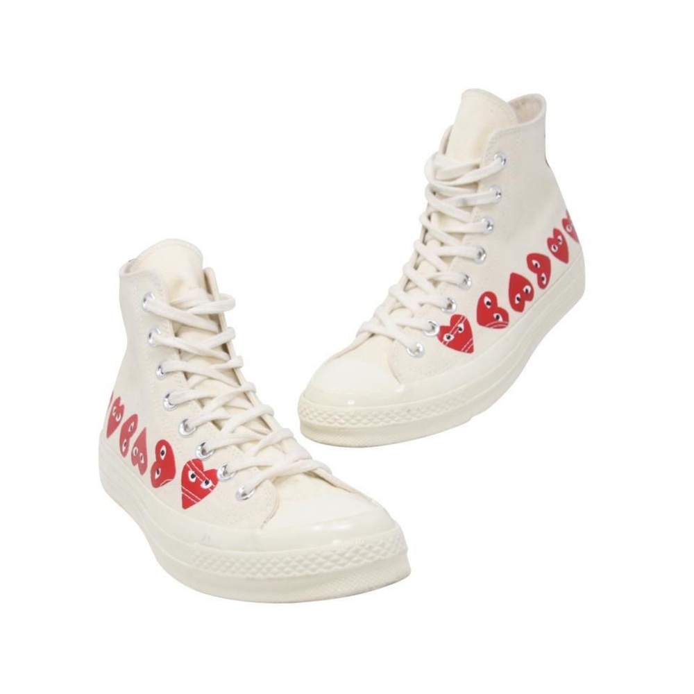 White multi heart comme des garçons women’s!